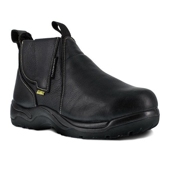 NEW Florsheim Work Hercules FE690 Black Steel Toe Met Guard Boots Men 5/W 6.5-7 - Picture 1 of 10
